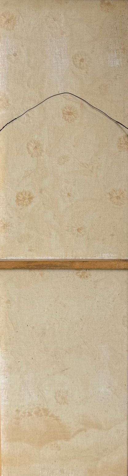 Wooley Abelard 48"x15.5" Birds 1978 Oil on Canvas Unframed Painting #2RS