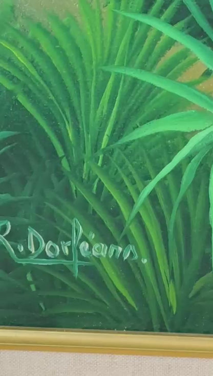 Raymond Dorleans (1947-2000) 30"x24" Landscape c1980 Oil on Canvas Painting#1PN-MIA