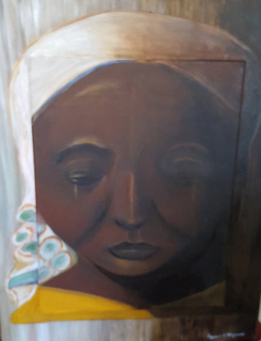 Raymonde Talleyrand 20"x16" Chagrin 2015 Acrylique sur toile