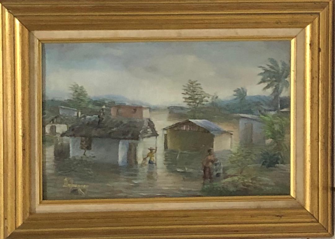 Jean-Felix Defournoy 10"x16" The Flood Oil on Canvas #1FC