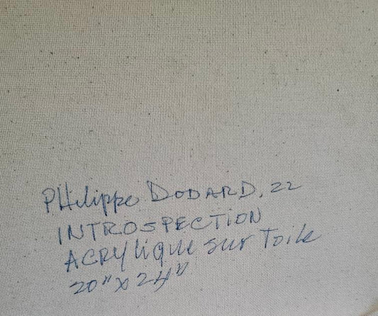 Philippe Dodard 20"x24" Introspection 2022 Acrylique sur toile #21JN-HA