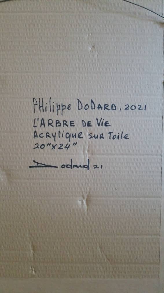 Philippe Dodard 24"x20" L' Arbre de Vie 2021 Acrylique sur toile #2JN-HA