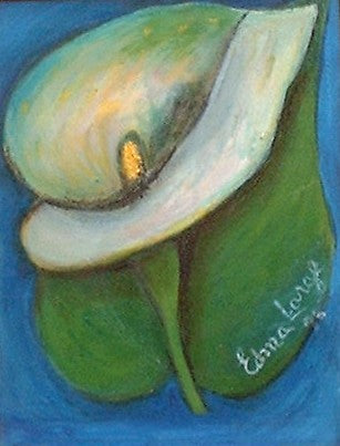 Edma Large (1928-2011) 8"x10" Kala 1996 Acrylique sur toile #3J-HA