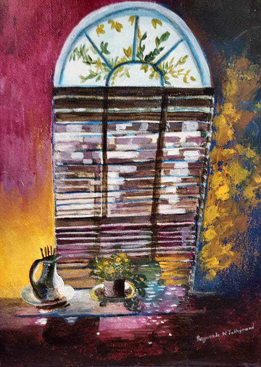 Raymonde Talleyrand 14"x11" Que la lumière soit ! 2016 Acrylique sur toile