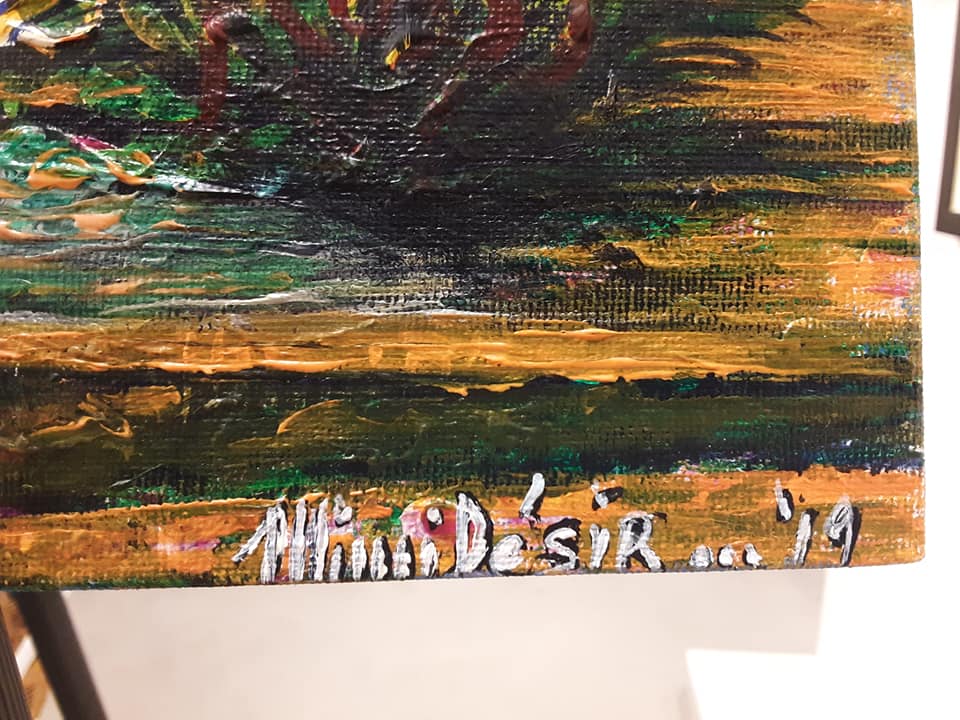 Mimi Desir 16"x20" Reality N Dream 2019 Acrylic on Canvas Painting #1MD