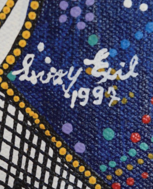 Levoy Exil 32"x20 » Esprits non tissés 1992 Acrylique sur toile #1PM
