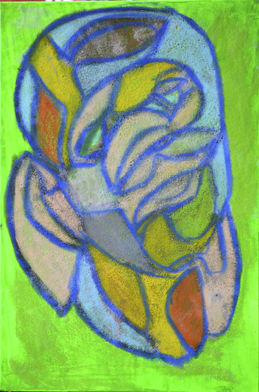 Dimitri Wiener (ASGARD) 20"x30" Madrace Original Chalk Pastel sobre lienzo #6CWD