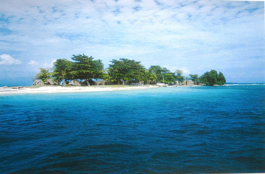 Haitian Postcard: Beautiful Island near L'Ile a Vache in the South of Haiti