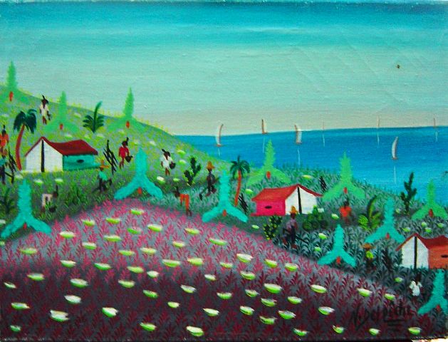 Nelson Delpeche 12"x16" Rural Scene Oil on Canvas  #4-2-95MFN