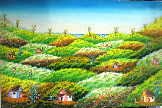 Jean Louis 16"x24" Rural Scene Oil on Canvas #107MFN